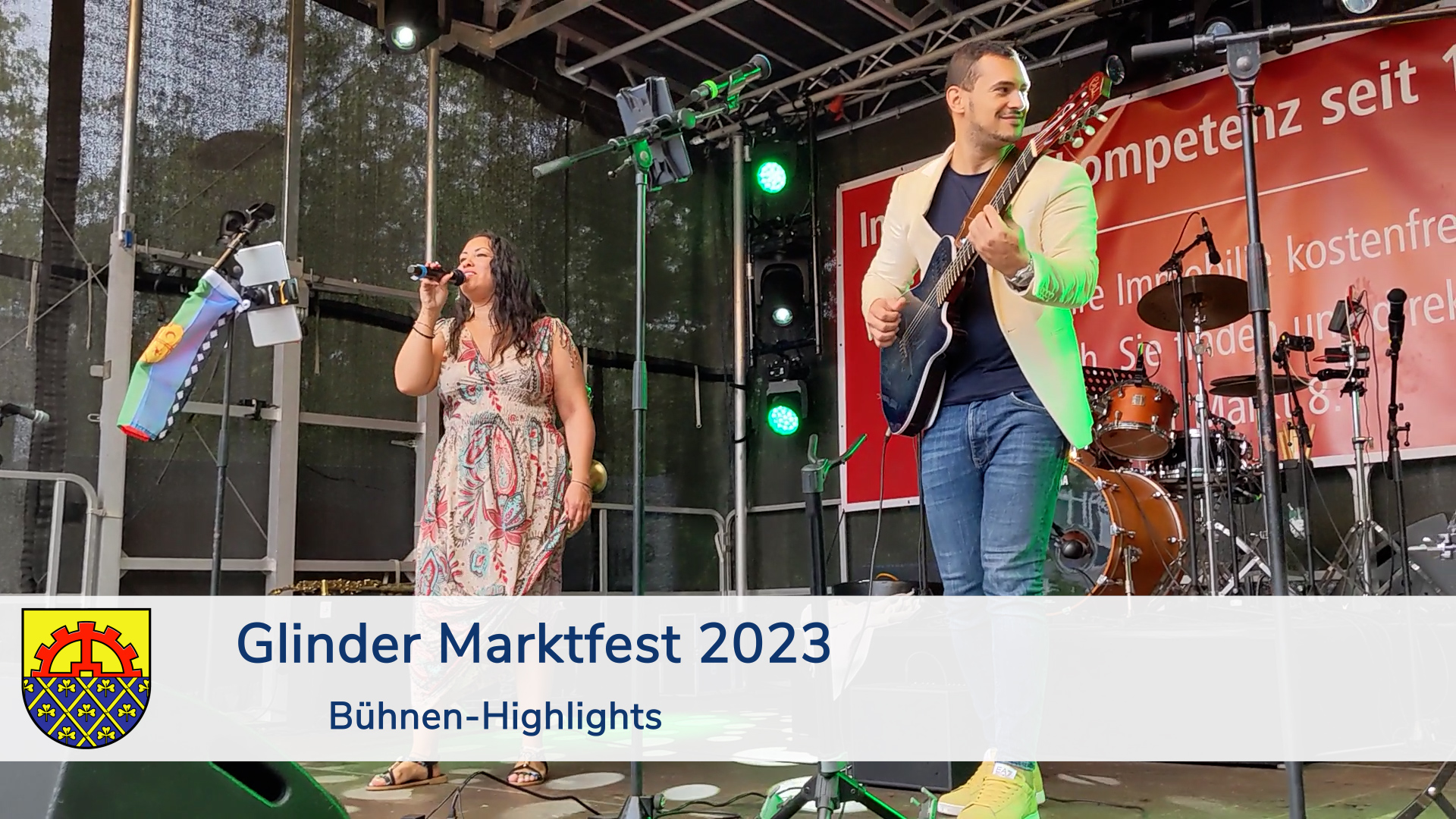 Die Band Soulsa auf der Bühne beim Glinde Marktfest 2023 Foto: Stadt Glinde