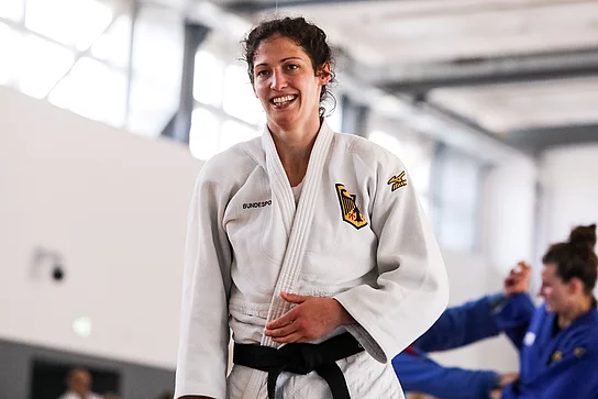 Miriam Butkereit im Judoanzug 