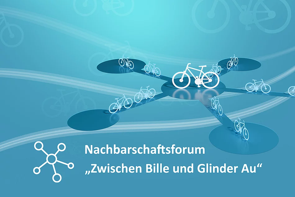 Ein weißes Fahrrad auf blauem Hintergrund