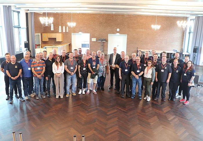 Empfang zum 125-jährigen Jubiläum der FFW Glinde mit Gästen aus Bacharach (RP in Dtd) Otava (FIN) Tønder (DK) Worthing (GB) Carquefou (F) Foto Stadt Glinde 
