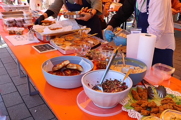 Essen auf einem Tisch