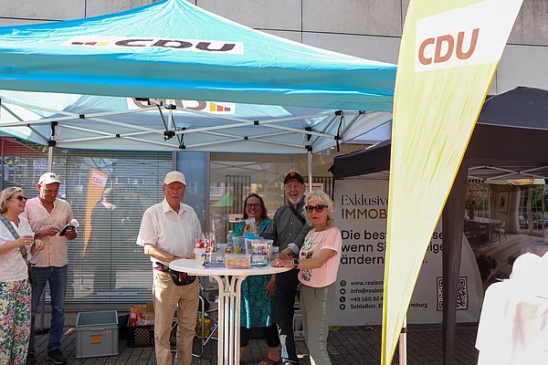 Ein Stand auf dem Marktfest.