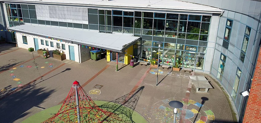 Grundschule Wiesenfeld von oben
