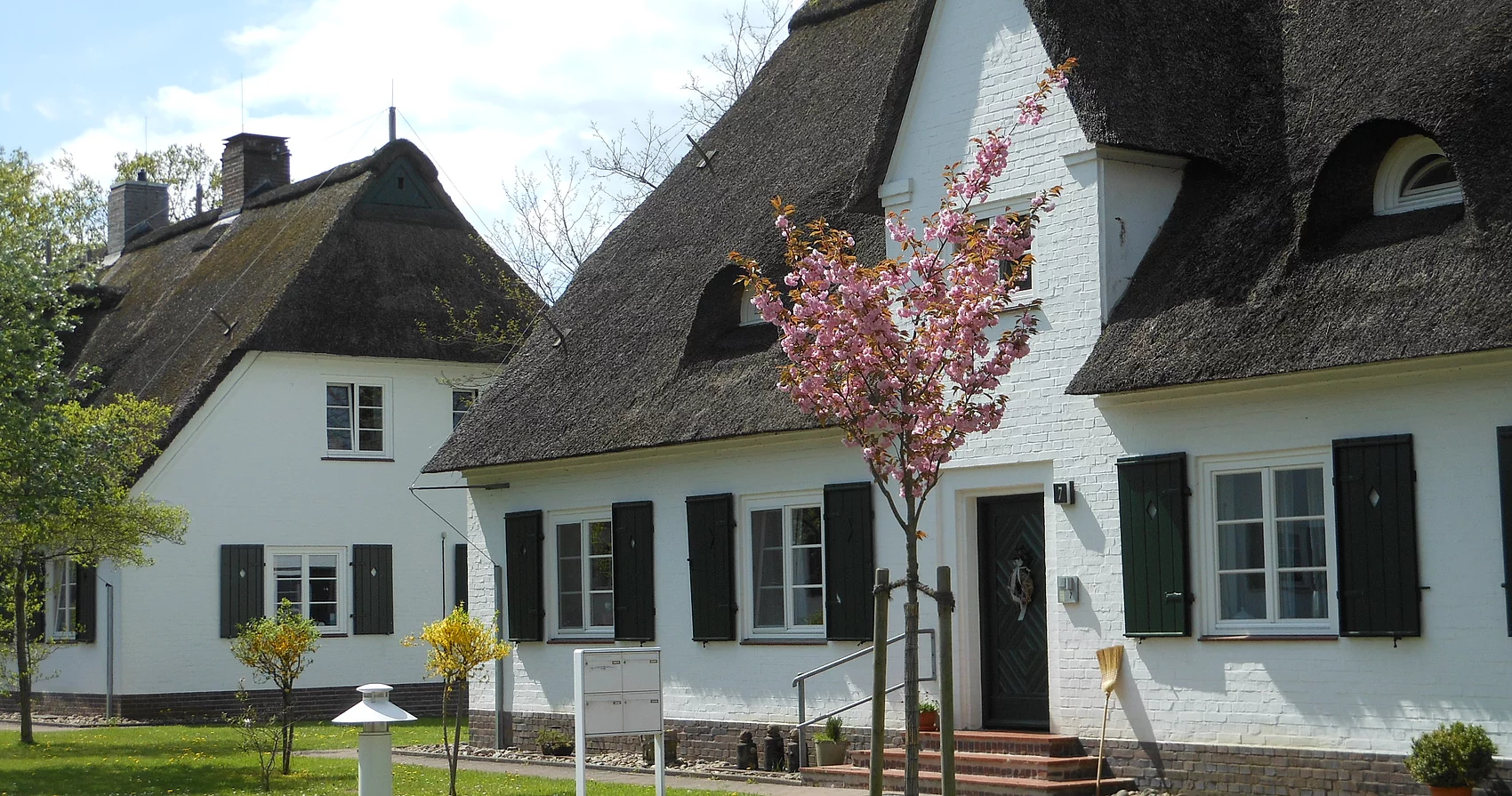 Dies ist ein Foto von der Reetdachsiedlung Siedlung Oher Weg. Foto: Stadt Glinde