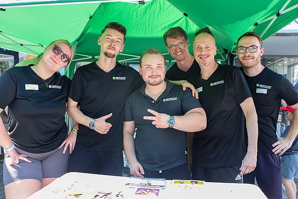 Ein Stand auf dem Marktfest.