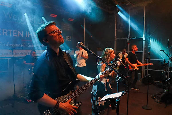 Musiker auf der Bühne