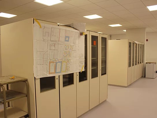 Die neuen Sammlungsschränke im Schulzentrum Oher Weg - Foto: Stadt Glinde