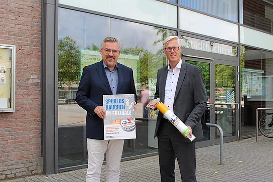 BVTE Hauptgeschäftsführer Jan Mücke (l.) und Bürgermeister Rainhard Zug (r.) - Foto: Stadt Glinde BVTE Hauptgeschäftsführer Jan Mücke (l.) und Bürgermeister Rainhard Zug (r.) - Foto: Stadt Glinde