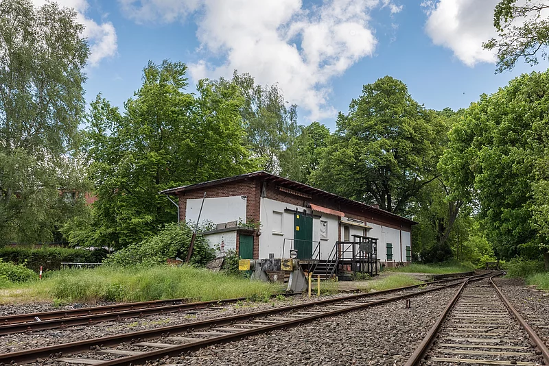 Dies ist ein Foto vom ehemaligen Glinder Bahnhof
